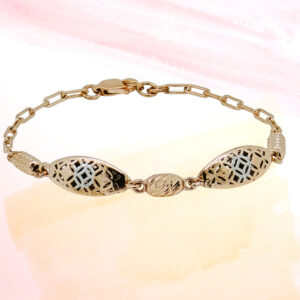 SILVER FANCY CHAIN BRACELET 92.5