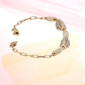 SILVER FANCY CHAIN BRACELET 92.5