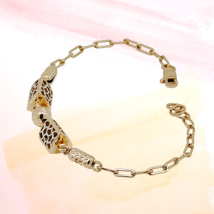 SILVER FANCY CHAIN BRACELET 92.5