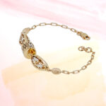 SILVER FANCY CHAIN BRACELET 92.5