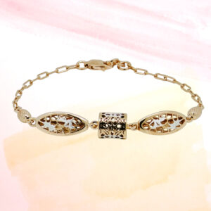 SILVER FANCY CHAIN BRACELET 92.5