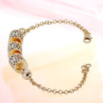 SILVER FANCY CHAIN BRACELET 92.5