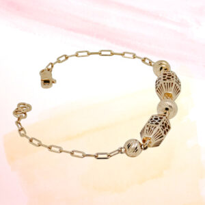 SILVER FANCY CHAIN BRACELET 92.5