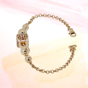 SILVER FANCY CHAIN BRACELET 92.5