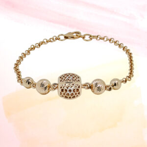 SILVER FANCY CHAIN BRACELET 92.5