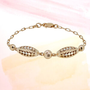 SILVER FANCY CHAIN BRACELET 92.5