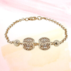 SILVER FANCY CHAIN BRACELET 92.5