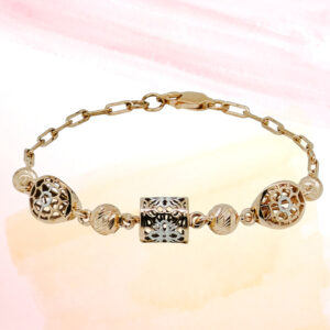 SILVER FANCY CHAIN BRACELET 92.5