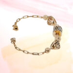 SILVER FANCY CHAIN BRACELET 92.5