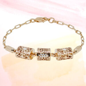 SILVER FANCY CHAIN BRACELET 92.5