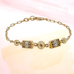 SILVER FANCY CHAIN BRACELET 92.5