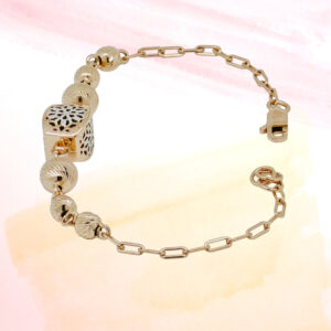 SILVER FANCY CHAIN BRACELET 92.5