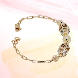 SILVER FANCY CHAIN BRACELET 92.5