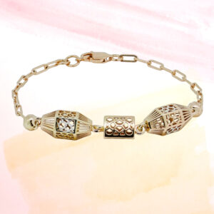 SILVER FANCY CHAIN BRACELET 92.5