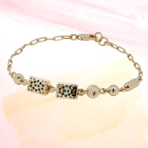 SILVER FANCY CHAIN BRACELET 92.5