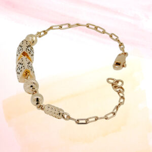 SILVER FANCY CHAIN BRACELET 92.5