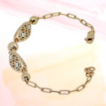SILVER FANCY CHAIN BRACELET 92.5