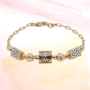 SILVER FANCY CHAIN BRACELET 92.5