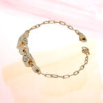 SILVER FANCY CHAIN BRACELET 92.5