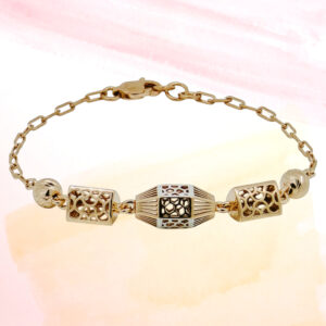 SILVER FANCY CHAIN BRACELET 92.5