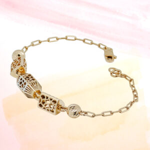 SILVER FANCY CHAIN BRACELET 92.5