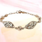 Elegant Silver Fancy Chain Bracelet