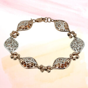 Silver Fancy Chain Bracelet 92.5