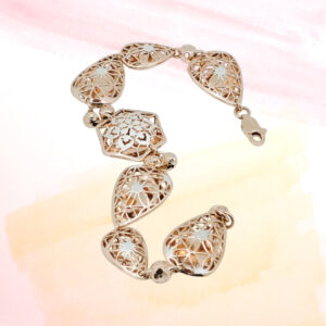 Silver Fancy Chain Bracelet 92.5