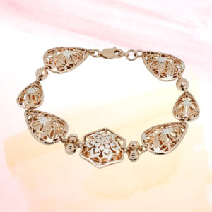 Silver Fancy Chain Bracelet 92.5