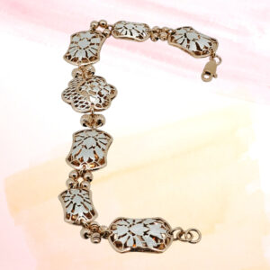 Silver Fancy Chain Bracelet 92.5