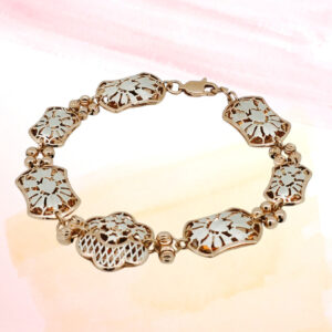 Silver Fancy Chain Bracelet 92.5