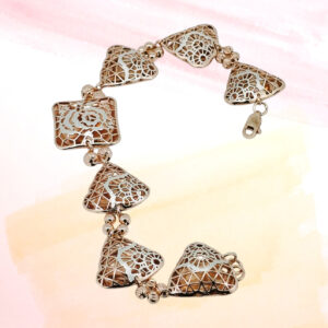 Silver Fancy Chain Bracelet 92.5