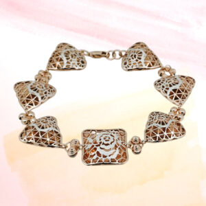 Silver Fancy Chain Bracelet 92.5