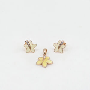 MOP PENDENT SET SILVER 92.5