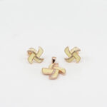 MOP PENDENT SET SILVER SILVER 92.5