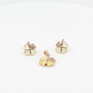 MOP PENDENT SET SILVER 92.5