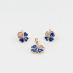 MOP PENDENT SET SILVER 92.5