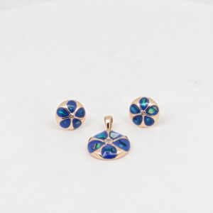 MOP PENDENT SET SILVER SILVER 92.5