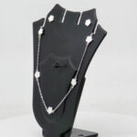 CZ NECKLACE SET SILVER 92.5