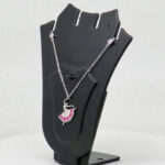 CZ NECKLACE SET SILVER 92.5