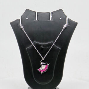 CZ NECKLACE SET SILVER 92.5