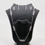 CZ NECKLACE SET SILVER 92.5