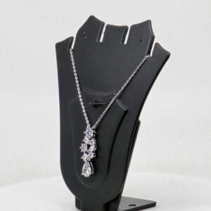 CZ NECKLACE SET SILVER 92.5