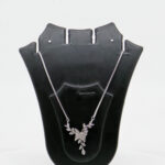 CZ NECKLACE SET SILVER 92.5