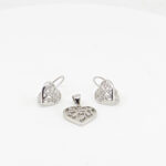 CZ  PENDENT SET  SILVER 92.5