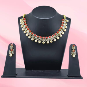 Silver 925 Necklace Set with Pearls