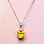 Kids Silver 92.5 Iron Man Pendant