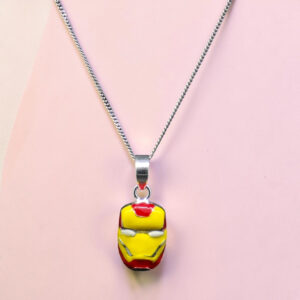 Kids Silver 92.5 Iron Man Pendant