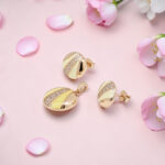 Silver Mother Of Pearl Pendant and Earring Set