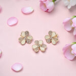 Flower Mother Of Pearl Pendant Set Silver 925